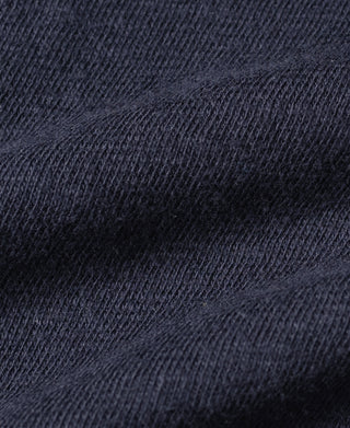 Side Closing Short Sleeve Henley T-Shirt - Navy