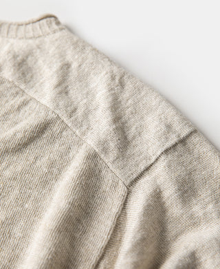 Hemp Knit Long Sleeve T-Shirt - Natural