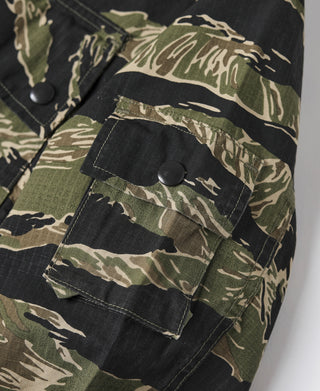 Tiger Stripe Camo Tropical Jungle Fatigue Jacket