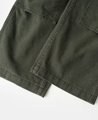 Canvas Double Knee Work Trousers - Dark Olive