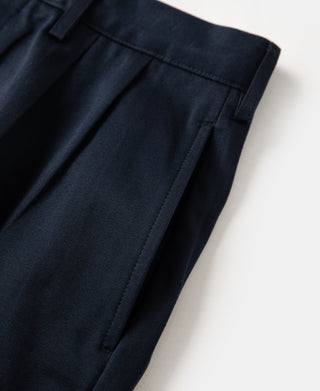 Lot 830 1940s Two Tuck Chino Trousers - Navy
