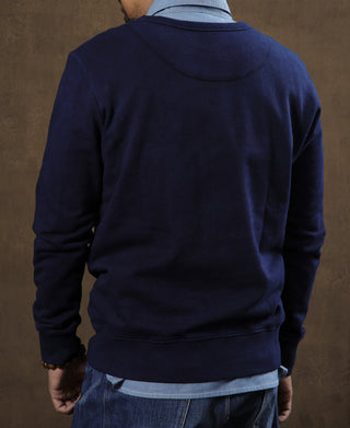 Indigo-Dyed Cotton-Jersey Sweatshirt