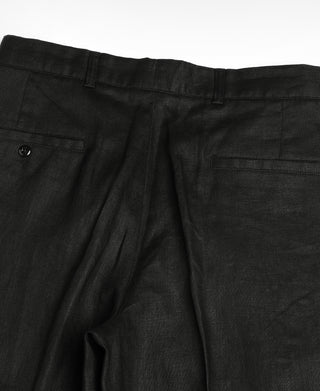 Lot 841 1940s Linen Two Tuck Slacks - Black