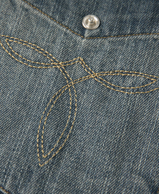 1950s Slub Denim Western Shirt