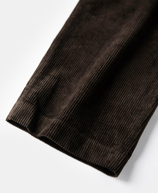 1960s Double Pleated Corduroy Trousers - Brown