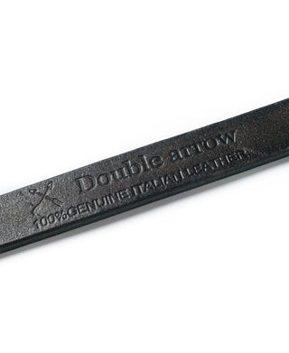 Brass Buckle Cowhide Belt - Brown