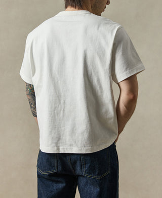 1900s Heavyweight Cotton Jersey Boxy T-Shirt - White