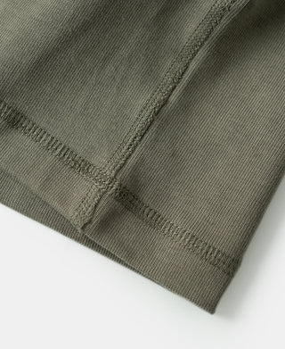 Vintage Long Sleeve Henley Shirt - Light Olive