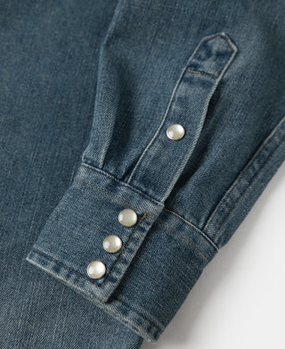 1950s Slub Denim Western Shirt