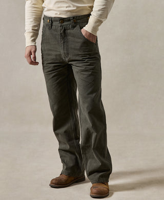 12 oz Canvas Railroad Work Pants - Grayish Green