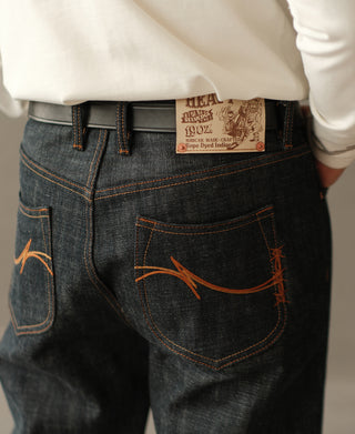 19oz Rope Dyed Selvedge Straight-Leg Jeans
