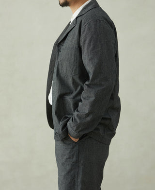 Black Chambray Work Jacket