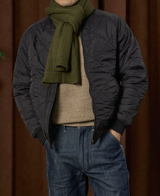 Wool Blend USN Scarf - Olive