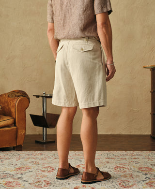 Lifestyle shot of British Army Cotton-Linen Gurkha Shorts