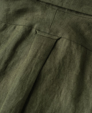 Back pleats detail of Lot 225 Long Sleeve Linen Button-Down Shirt