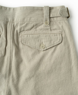 Back pocket detail of British Army Cotton-Linen Gurkha Shorts