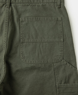 Back pocket detail of Duck Canvas Carpenter Cargo Shorts