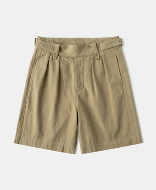 British Army Cotton-Linen Gurkha Shorts in Khaki