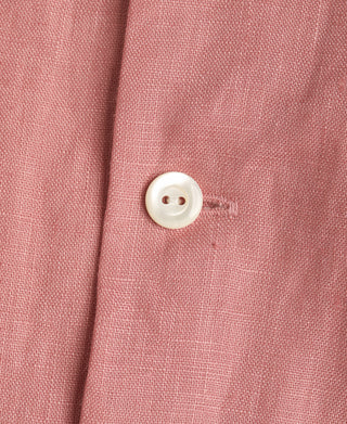 Button Detail of Lot 220A Linen Long Sleeve Shirt