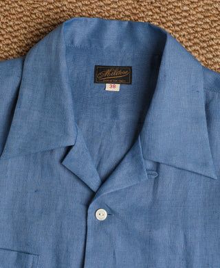 Collar Detail of Lot 220A Linen Long Sleeve Shirt