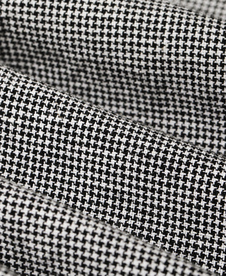 Fabric Texture of Lot 220A Cotton-Linen Blend Houndstooth Long Sleeve Shirt