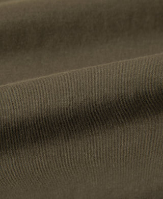fabric texture of Dark Olive Heavyweight Plain Raglan Short Sleeve T-Shirt