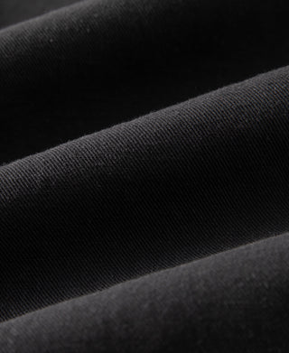 fabric texture of Textured Linen-Cotton Trousers – Black