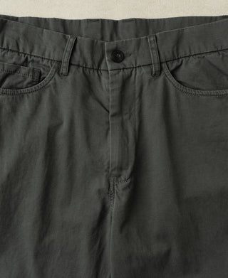 front view of Vintage Washed Tapered 5-Pocket Pants in Dark Gray