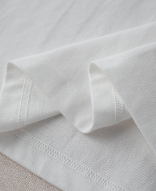 hem detail of Lot 108 Cotton Crewneck T-Shirt - Surf Club