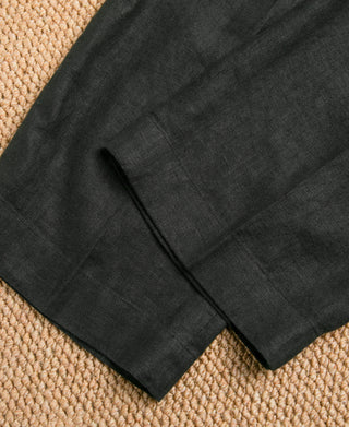 Hem Detail of Lot 845 Linen Double Pleated Trousers
