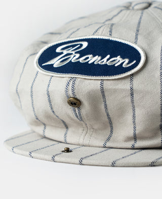 label of 1950s Bronson Snapbacks Flat Cap