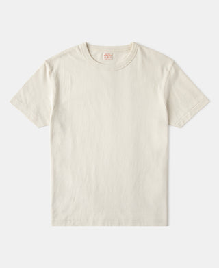 Lot 107R Cotton Tubular Crewneck T-Shirt in Apricot