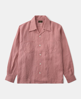 Lot 220A Linen Long Sleeve Shirt in Pink