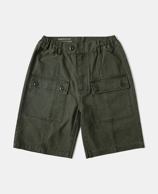 M-42 Canvas Cargo Shorts in Dark Olive