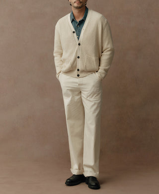 Fisherman Rib US Cotton Cardigan