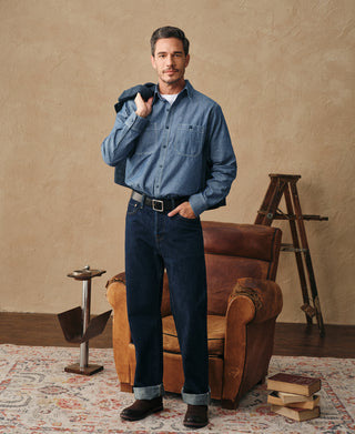 Military Chambray Workshirt - Blue