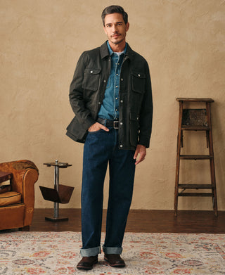 1950s Coated Cotton Field Jacket