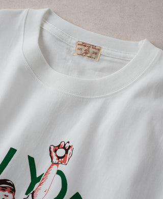 neckline detail of Lot 108 Cotton Crewneck T-Shirt - Baseball Catcher