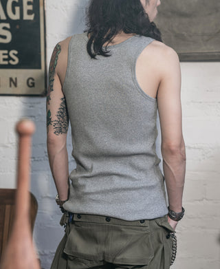 overview of Gray Tank Top back
