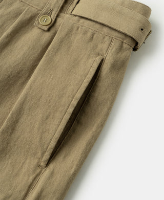 Pocket detail of British Army Cotton-Linen Gurkha Shorts