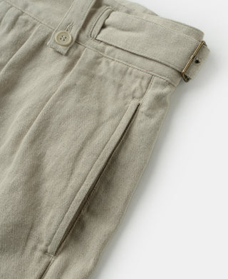 Pocket detail of British Army Cotton-Linen Gurkha Shorts