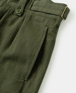Pocket detail of British Army Cotton-Linen Gurkha Shorts