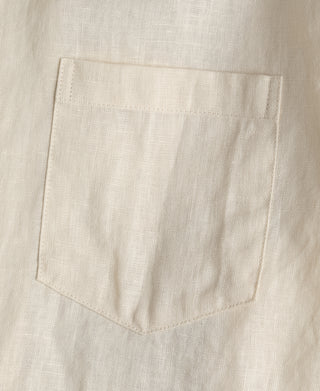 Pocket Detail of Lot 220A Linen Long Sleeve Shirt