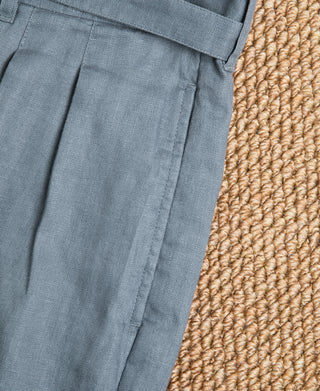 Pocket Detail of Lot 845 Linen Double Pleated Trousers