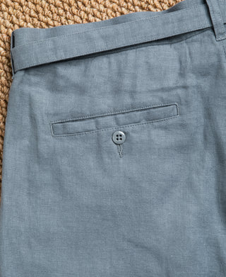 Pocket Detail of Lot 845 Linen Double Pleated Trousers