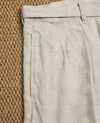 Pocket Detail of Lot 845 Linen Double Pleated Trousers