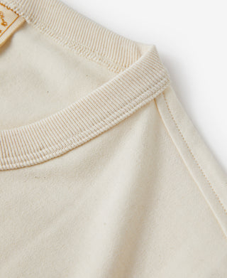 Shoulder Detail of 8.5 oz Organic Cotton Henley T-Shirt