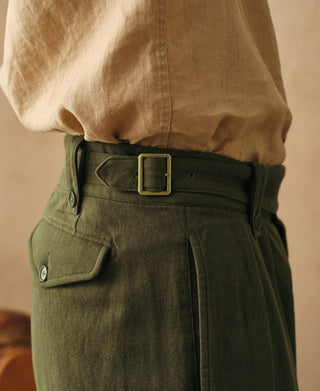 Side detail of British Army Cotton-Linen Gurkha Shorts