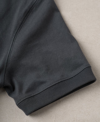 sleeve detail of Vintage Black 1950s V-Gusset Cotton T-Shirt
