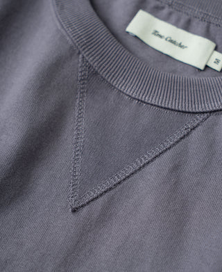 v-gusset detail of Purple 1950s V-Gusset Cotton T-Shirt